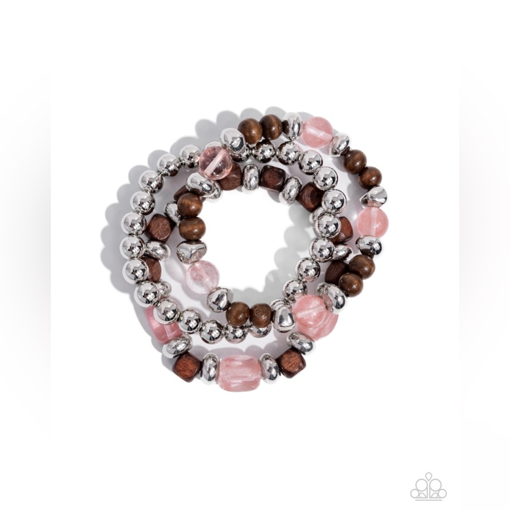 DIVERSIFIED Wood - Pink Bracelet